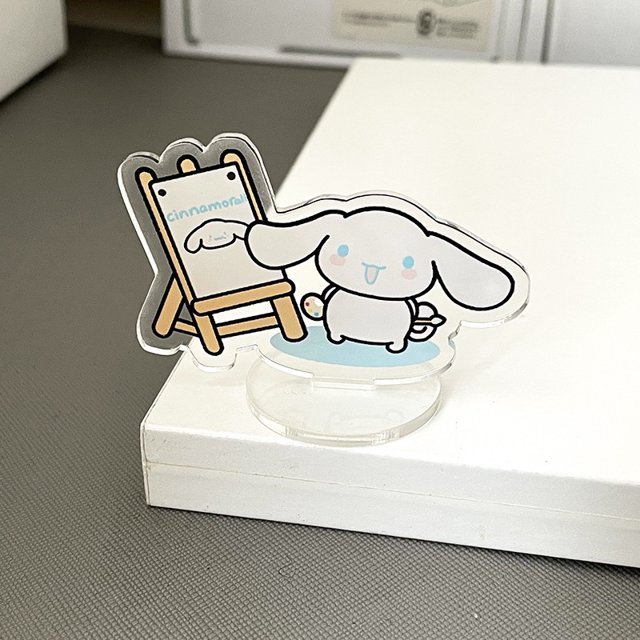 Clip de papel Kuromi de dibujos animados de anime para escritorio, soporte de aprendizaje inspirador, organizador de tarjetas de acrílico, suministros escolares y de oficina.
