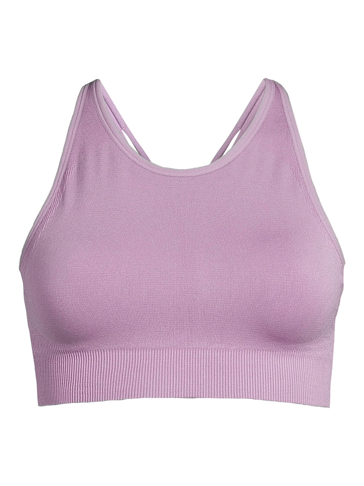 Avia Women’s Medium Support Seamless High Neck Strappy Back Sports Bra