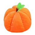 thumbnail image 2 of Inevnen Cute Plush Pumpkin Hat Orange Pumpkin Scarf Cap Full Headgear for Party Cosplay, 2 of 6