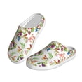 thumbnail image 2 of Lsque Wild Exotic Birds And Flowers Pattern Womens Comfort Cotton on Scuff With Memory Foam and Anti-skid Sole Slipper-44/45, 2 of 7