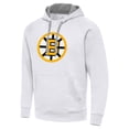 thumbnail image 2 of Men's Antigua White Boston Bruins Victory Pullover Hoodie, 2 of 3