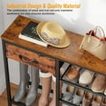 thumbnail image 6 of Entryway Console Table with Fabric Drawer and Shelf - Industrial Style, 6 of 9
