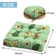 thumbnail image 7 of Kawaii Avocado Floor Pillow&nbsp;– 22x22 Inch Large Meditation Cushion, Dutch Velvet, Sweet Green Avocado Design for Yoga & Lounge, 7 of 7