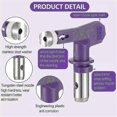 thumbnail image 5 of Reversible Spray Tip Nozzles Paint Spray Tips Airless Sprayer Nozzles Sprayer Parts(5 Pcs, 213, 315, 5 of 5