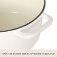 thumbnail image 6 of The Pioneer Woman 5-Quart Enameled Cast Iron Dutch Oven with Lid, Linen, 6 of 21