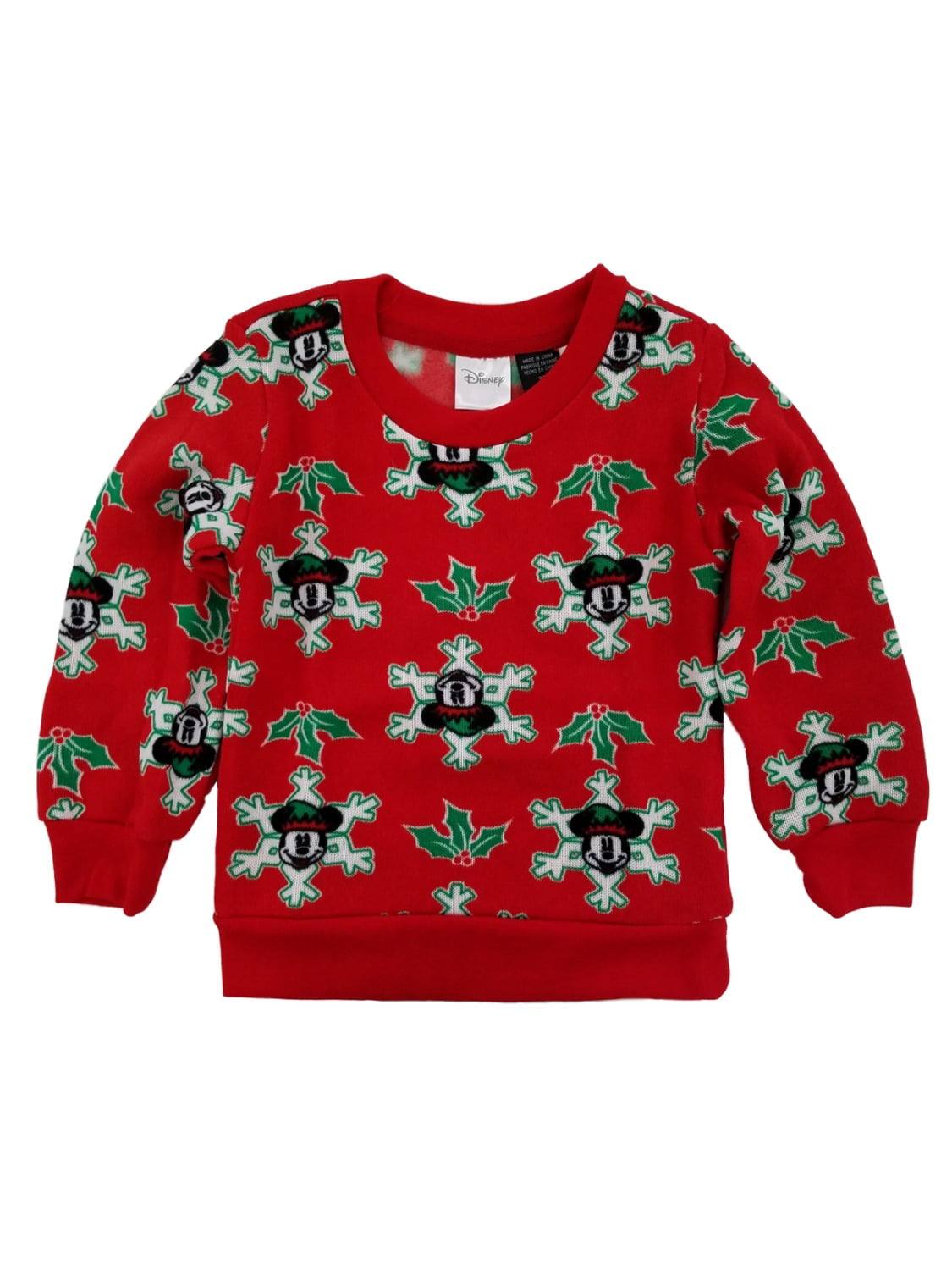 Disney - Disney Toddler Boys Mickey Mouse Snowflake Mistletoe Christmas ...