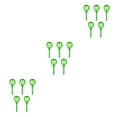 thumbnail image 3 of Maytalsory 5 Pcs Globe d'Oiseau Auto-Arrosant Gain de Temps Forme d'Oiseau L Vert Rond 3Ensemble, 3 of 6