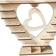 thumbnail image 3 of Soporte para chocolate de varias capas, soporte rústico de madera para postres, perfecto para el compromiso del día de San Valentín, artesanía exquisita, bandeja para servir multiusos en niveles para, 3 of 8