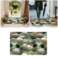 thumbnail image 2 of Corridor Stone Patterned Carpet 3D Pebble Design Entrance Mat Washable Floor Rug Bathroom Bedside Kitchen Non, 2 of 6