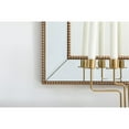 thumbnail image 4 of Iris beaded mirror 42 x 28 inch in antique gold, 4 of 9