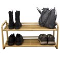 thumbnail image 3 of Range-chaussures en bambou à 2 niveaux, à lattes, naturel, 3 of 3
