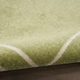 thumbnail image 3 of Nourison Essentials Indoor/Outdoor Green Ivory 4' x 6' Area Rug, (4x16), 3 of 11