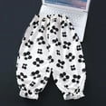 thumbnail image 3 of XBASW Kids Baby Girls Lace Harem Pants Summer Loose Trousers Toddler Printing Bloomers Anti-Mosquito Pants for Girls 1-12T, 3 of 9