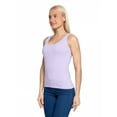 thumbnail image 2 of Women's Wide Strap Casual Top Tanks, L, Lilac, by Ambesonne, 2 of 4