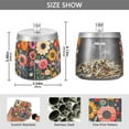 thumbnail image 2 of Yayeee Ashtray with Lid for Cigarette Smokeless Stainless Steel Home Ash Holder, Large Colorful Flowers, 2 of 7