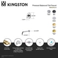 thumbnail image 7 of Kingston Brass KB6337ALTO Restoration Single-Handle Pressure Balanced Tub Faucet in Brushed Brass, 7 of 7