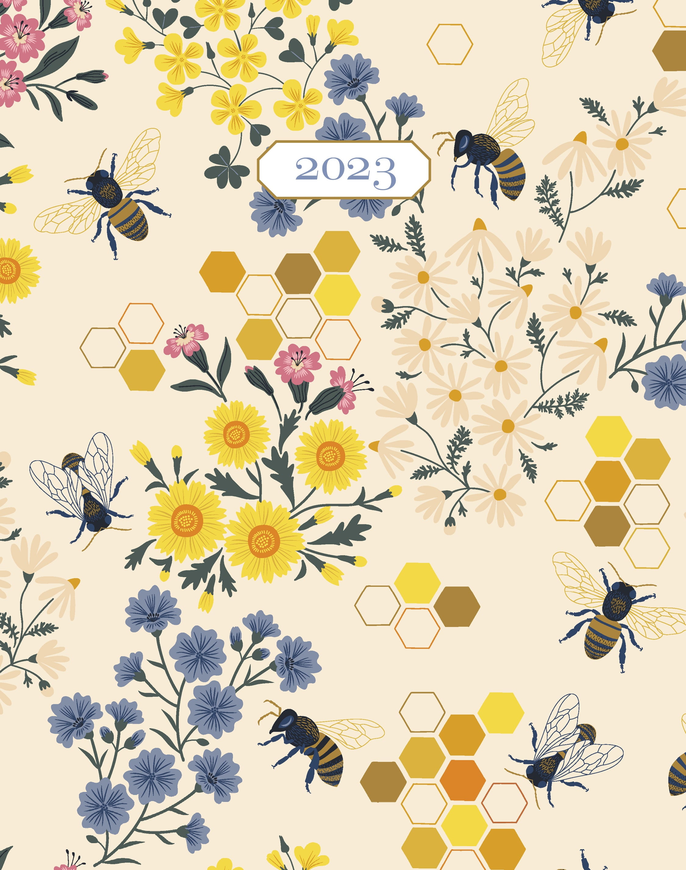 Honey Bee 2023 7.5' x 9.5' Booklet Monthly Planner