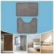 thumbnail image 5 of Juego de 2 Tapetes de Baño | Tapetes Antideslizantes y Absorbentes | Tapetes para Inodoro En Forma de U y Rectangulares | Alfombra de Color Sólido Antimanchas | Rosa, Gris, Café, Marrón, Beige, 5 of 6