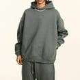 thumbnail image 5 of Thick Cotton Lined Hoodies Winter Oversized Blank Hoodies Warm Sweatshirts, 5 of 5