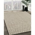 thumbnail image 3 of Ahgly Company Machine Washable Indoor Square Industrial Modern Bullet Shell Brown Area Rugs, 8' Square, 3 of 7