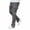 Gray, variant on Men's Casual Cargo Pants Solid Color Side Split Snap Straight Leg Trendy Hiking Pants with Pockets