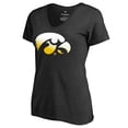 thumbnail image 2 of Women's Black Iowa Hawkeyes Gradient Logo T-Shirt, 2 of 4