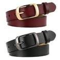 thumbnail image 5 of SENDEFN 2 Pack Women Leather Belts with Pin Buckle Waist Belt for Jeans Pants Dresses, 5 of 6