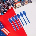 thumbnail image 5 of TERGAYEE Independence Day Party Supplies US Flag Independence Day Party Supplies Set Paper Cup Paper Flag Pulling Disposable Party Supplies, 5 of 7