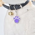 thumbnail image 4 of Billuyoard Colgantes Pies de animales Colgante ligero de acero inoxidable Ocho colores Hebilla de metal Accesorio de joyería impermeable DIY Ropa para mascotas Blanco Billuyoard PT004616-05, 4 of 6