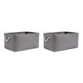 thumbnail image 4 of maskred Sac de Rangement Robuste et Durable pour Armoire pour un Espace Bien Organisé Boîte de Rangement Pliable avec Poignée en Coton Multifonctions Gris, 4 of 6