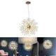 thumbnail image 5 of Cristal moderno, lámparas de techo, lámpara de araña de 8 luces, lámpara colgante para Bombilla no incluida, 5 of 7