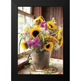 thumbnail image 2 of Hoover, Irvin 17x24 Black Modern Framed Museum Art Print Titled - Wildflowers in Bucket, 2 of 5