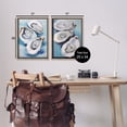 thumbnail image 4 of Stupell Industries Oysters on the Half Shell Nautical & Beach Painting Brown Floater Framed Canvas Art Print Wall Art, 17 x 25, Set of 2, 4 of 10