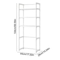 thumbnail image 4 of FEOLGEHLY Over Toilet Storage Rack, 56.5-Inch Tall Storage Rack with Multi-Layer Bathroom Shelf, Freestanding Bathroom Organizer for Toiletries, Space-Saving 56 Inch Toilet Storage (White), 4 of 7