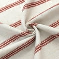 thumbnail image 4 of DriftAway Farmhouse Linen Blend Blackout Curtains Vertical Striped Printed Linen Curtains for Bedroom Thermal Insulated Country Rust Grommet Lined Treatments for Living Room 2 Panels W52 x L63 Red, 4 of 8