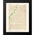 thumbnail image 2 of USGS 20x24 Black Modern Framed Museum Art Print Titled - Fort Reno Wyoming Quad - USGS 1953, 2 of 5