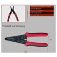 thumbnail image 2 of Alicates Multifunción, Pelacables Automáticos, Alicates de Crimpado Manuales, Herramienta Profesional para Pelar Cables, Cortador de Crimpado, 2 of 5