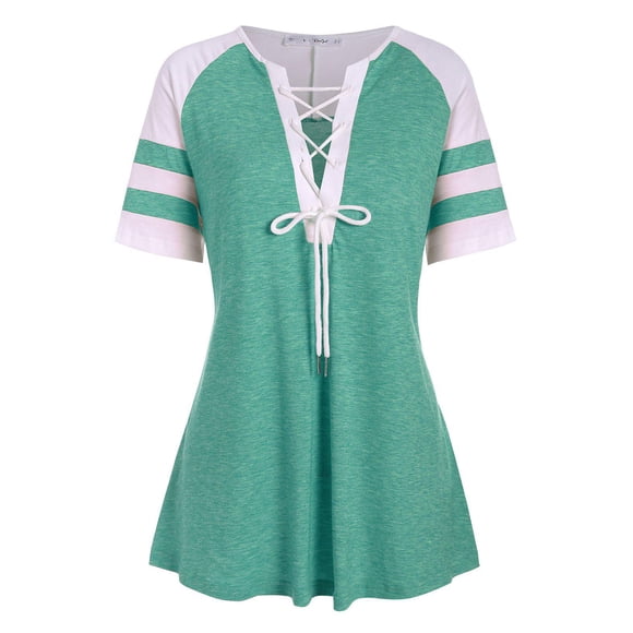 Hasta Panel de rayas Colorblock Encaje más tapa del tamaño Rosegal Camisetas tallas grandes