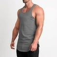 thumbnail image 7 of Men's Fitness Gym Tank Top Singlet Bodybuilding Stringers Sleeveless Muscle Shirt Vest, 7 of 7