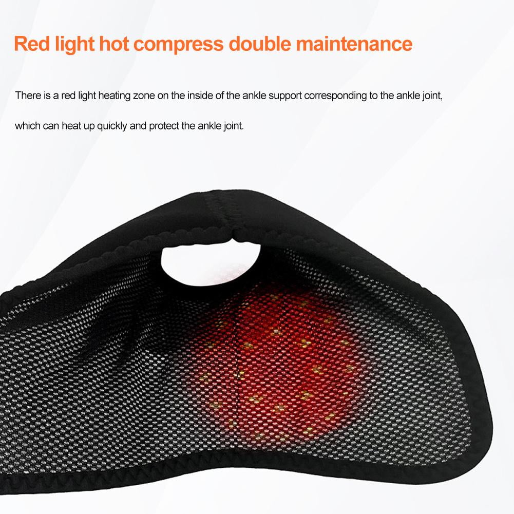 1-Pack Cordless Ankle Massager with Heat, Portable Foot Ankle Heated Wrap with 3 Speeds & 5 Temperatures for Home Travel, Perfect Gift