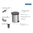 thumbnail image 4 of Bote de Basura de Acero Inox. con Pedal Tramontina New 12 L, 4 of 6