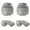4-2 Inch, variant on Conduit Connectors 1-1/2 Inch Liquid Tight Connector Npt Non-metallic For Pvc Electrical Flexible Fittings 2 Straight And 2 Angle 90 Degree Ul Listed Grey (4-pack)