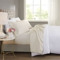 thumbnail image 2 of Beautyrest Ensembles de Draps Rafraîchissants en Satin de Coton et Polyester Contemporain Ivoire, 2 of 9