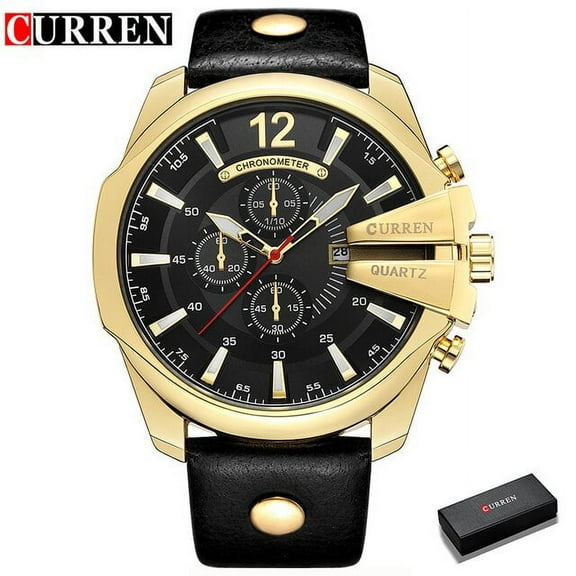 Relogio Masculino CURREN Golden Men Watches Top Luxury Popular Brand Watch Man Quartz Gold Watches Clock Men Wrist Watch 8176