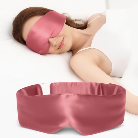 FACEMOON Silk Sleep Mask, Relaxing Blackout, Side/Back Sleeper Friendly