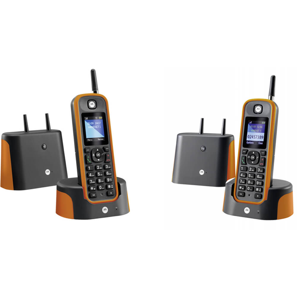 Motorola O212 Cordless Analogue Answerphone 2 Handsets