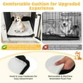 thumbnail image 6 of Pefilos 27" 2-In-1 Dog House with Drawer and Wired Wireless Charging, Indoor Dog Crates, Wooden Pet Dog Cages, White, 6 of 7