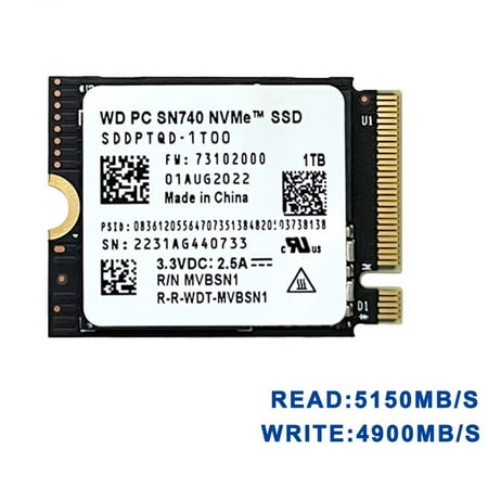 2TB M.2 2280 Western Digital PC SN740 NVMe™ SSD | SanDisk