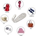thumbnail image 4 of 4 Uds., ganchos para abrigos, gancho de acero inoxidable, garaje, gancho para llaves de equipaje, baño, cocina, comedor, resistente, (plateado), 4 of 5