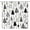 Black White Golden, variant on Christmas Shower Curtain Red Tree Snowflake Nutcracker Winter Holiday Festival Teens Abstract Bathroom Home Curtain with Hooks,70" Wx70 H